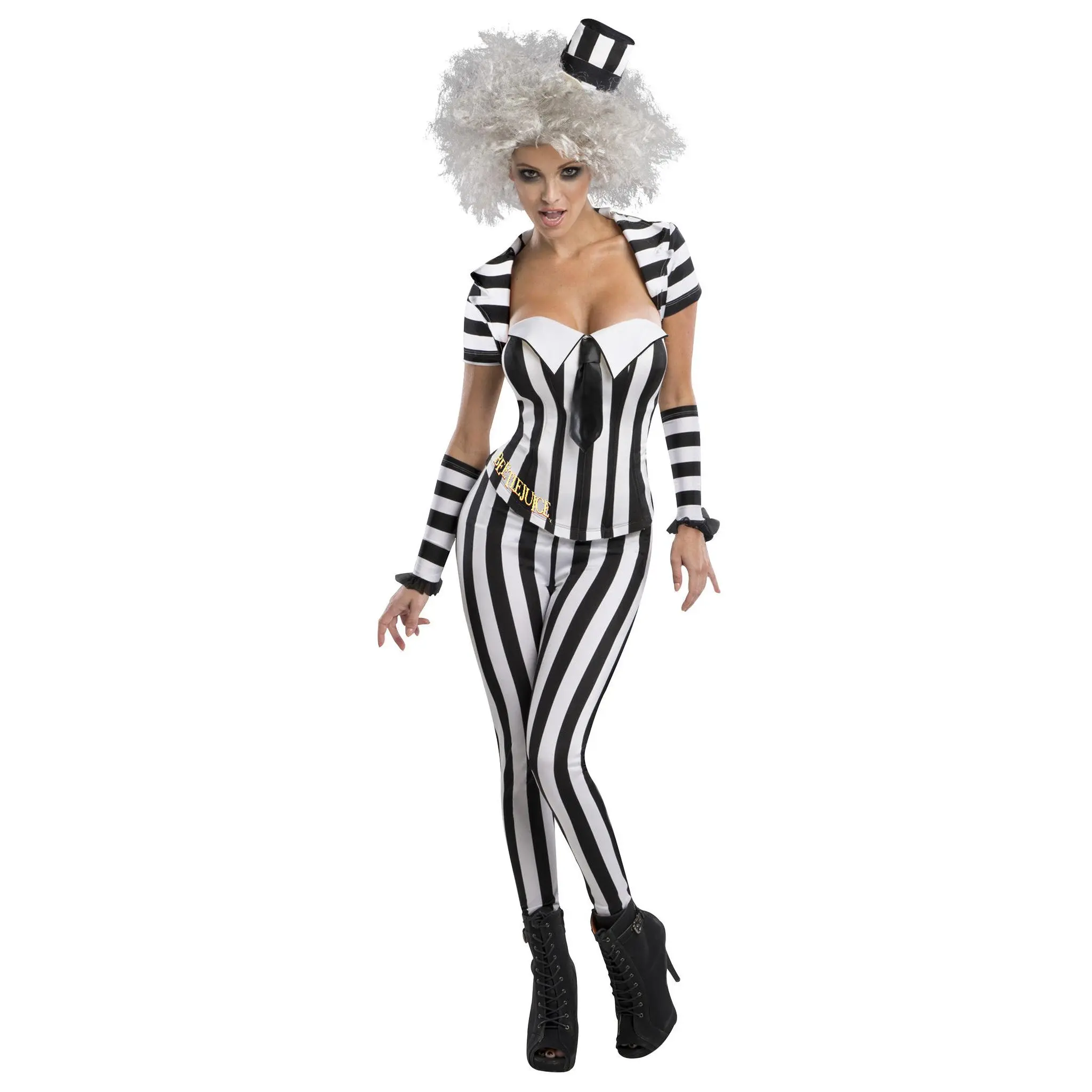 Womens/Teens Beetlejuice Corset Costume