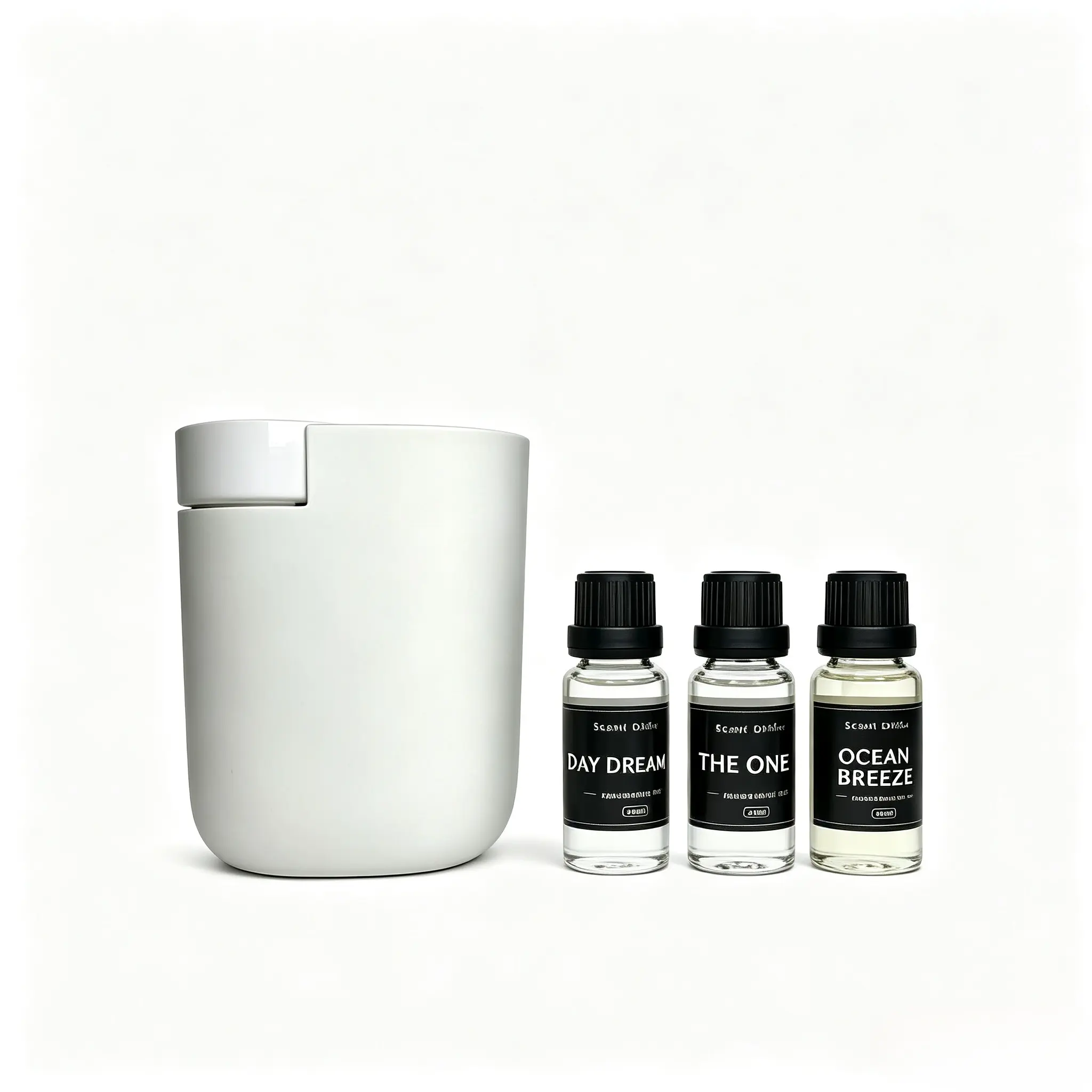 Portable Plug-in Scent Diffuser - USB Rechargeable Aromatherapy Device with Adjustable Mist Mode for Car, Office & Home