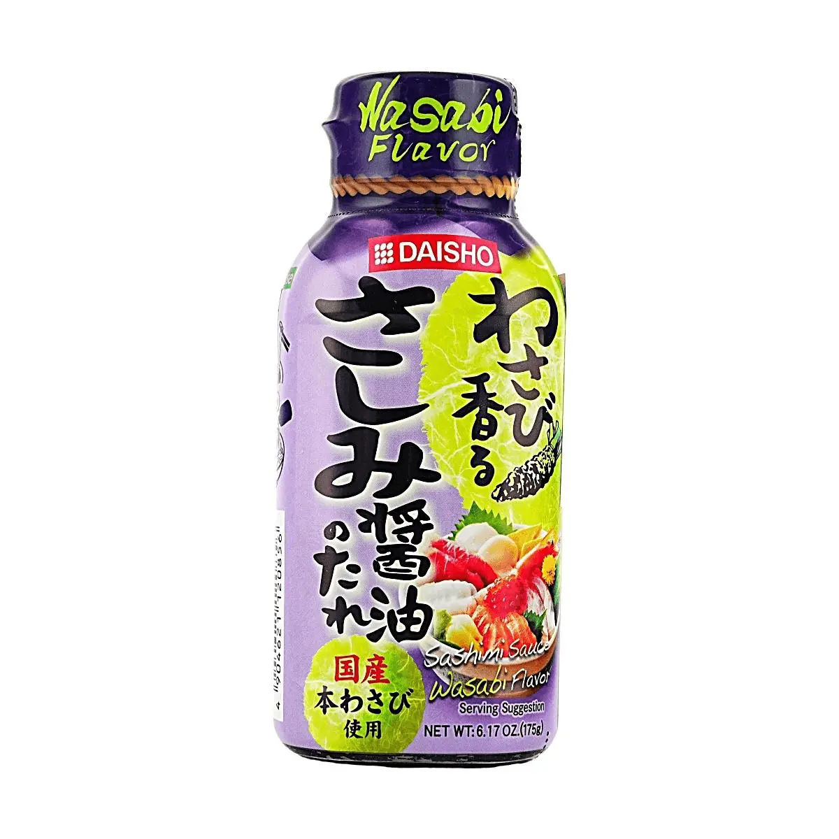DAISHO Japanese Wasabi Flavored Sashimi Soy Sauce - 175g | Premium Dipping Sauce for Sushi, Salads, BBQ & Grilling