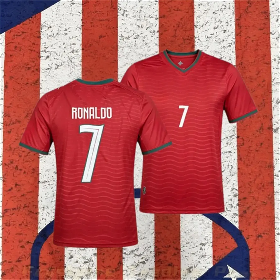 2026 Home Short sleeve Red 7# Ronaldo Soccer jersey