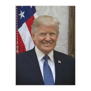 The official presidential portrait of President Donald J. Trump Poster
