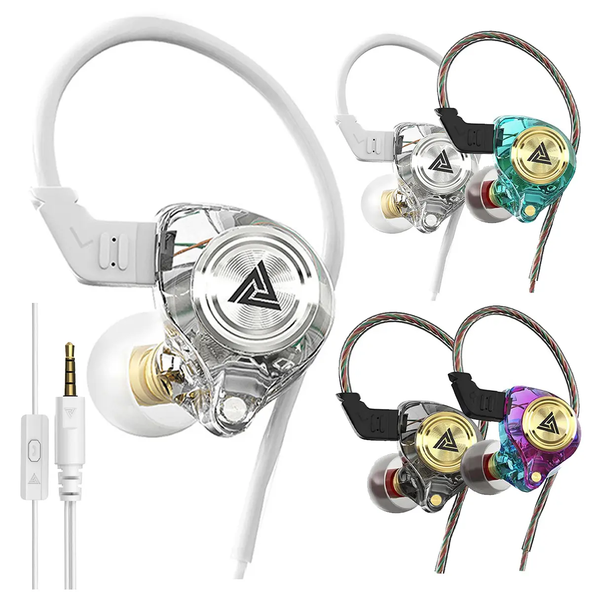 QKZ AK3 2026 Viral Wired Earphones Headset, HiFi Subwoofer Noise Cancelling Gaming Earbuds with Mic, Bass-Boosted Portable In-Ear Monitor for Sports