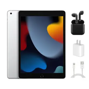 Refurbished Apple iPad 9th Gen (WiFi + Cellular Unlocked) A2603 Acceptable Condition with Wireless Earbuds & 1 Year Warranty