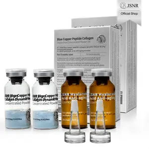 [JSNR Official] Freeze-Dried Peptide Shot 4-Week Half-Treatment Activation Kit (Serum) Blue Copper Peptide Ampoule Powder Set, Deep Clean Repair & Hydrating Moisture Anti-Aging Skincare Duo