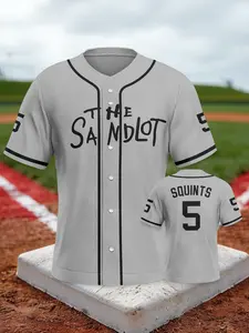 Sand Dune Legend #5 Men's Movie Baseball Jersey Comfortable fabric, quick-dry and breathable, perfect for sports activities. The ideal New Year gift for movie and sports enthusiasts.