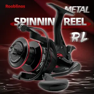 All Metal Saltwater Spinning Fishing Reel 12+1 Stainless Steel Ball Bearings 5.1:1 High Speed Gear Ratio Smooth Powerful Drag System Instant Anti-Reverse Long Casting Lightweight Corrosion Resistant Freshwater Saltwater Bass Trout Inshore Offshore Heavy
