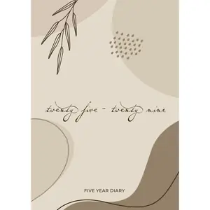 5 Year Diary 2025-2029 | A5 Boho: Month to View Planner with UK Holidays, Vision Board, Moon Phases, Birthdays & Celebrations, Contacts, Passwords (Five Years) Paperback – August 27, 2024
