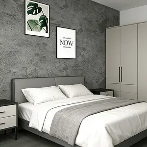 Industrial Style Cement Wall Sticker Self-Adhesive Concrete Texture Waterproof Moisture-Proof Easy Clean Living Room TV Background