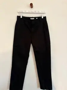 VINCE Black Italian stretch-cotton Chino Pant