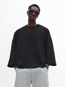 Men's Half-Sleeve Top, Soft Breathable Fabric, Loose Fit, Street Style, Casual Party Wear, City Commute, Lazy Home