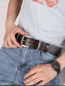 Premium Sleek Leather Belt with Classic Buckle, Trendy Exquisite Belt, Enhance Your Wardrobe Essentials, Ideal for Everyday Wear & Stylish Looks