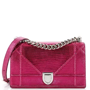 Pre-owned Dior Lizard Shoulder Bags Christian Diorama Flap Bag Medium by Rebag