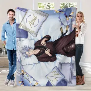 game anime Twisted-Wonderland Flannel soft warm plush blanket for sofa living room pet hogar bedroom gift home Car portable
