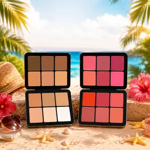 12 Color Cream Concealer & Blush Palette Set, 2 Boxes Makeup Palette, Long-lasting Natural Concealer and Soft Blush, Professional Makeup Set for Women & Girls