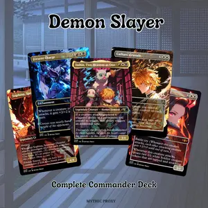 Proxy 100+ Card Commander Deck – Demon Hunt Ascension | Dark Fantasy Slayer Theme | Includes Tokens | Ready to Play