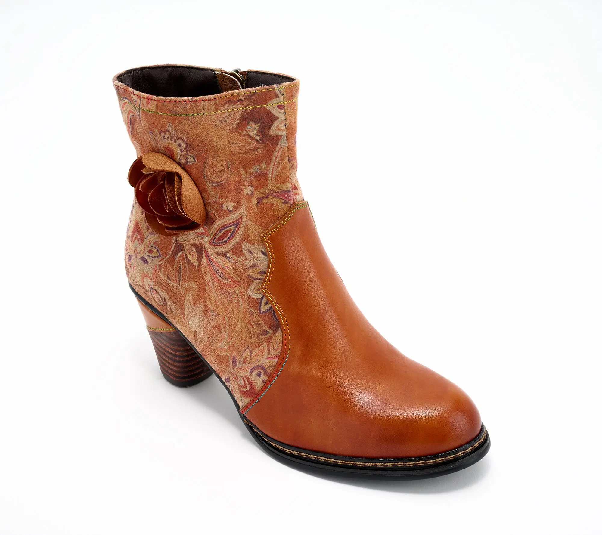 L'Artiste by Spring Step Heeled Ankle Boots - Naima