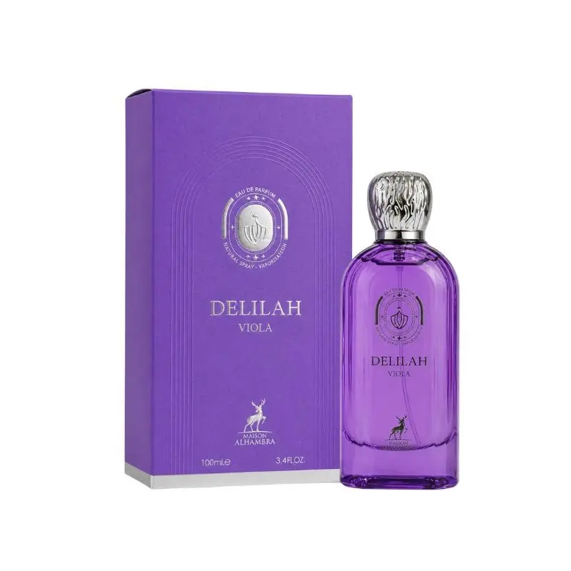Delilah Viola Luxury Fragrance by Maison Alhambra, 100 ml (3.3 fl oz) Floral-Sweet Long-Lasting Musk Unisex Fragrance Bottle
