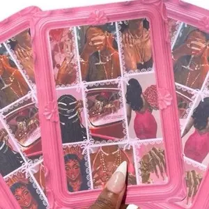 Luxury Lifestyle Aesthetic Kindle Insert Motivational Digital Girl Collage Pink Girly iPad Cover Decor for Baddies Device Smartphone Cases Computer Protection Cellphone