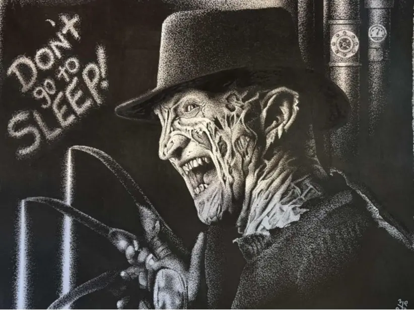 Freddy Krueger Nightmare on Elm Street  Print Horror bedroom wall art
