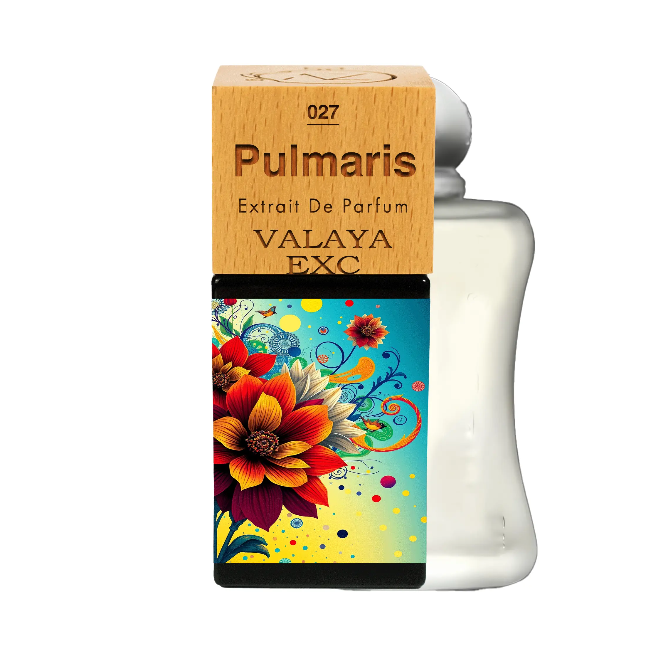Pulmaris N°27 | Almond, Bergamot and Mandarin; Powdery Notes, Orange Blossom, Lily of the Valley and Lotus; Ambroxan, Vanilla, Akigalawood, Sandalwood, White Musk and Heliotrope. Home fragrance