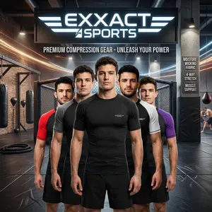 Men's BJJ Rash Guard Short Sleeve Compression Shirt - IBJJF Ranked No Gi Jiu Jitsu MMA Grappling Training Gear, Moisture Wicking Breathable Athletic Top for Combat Sports Fitness Workout