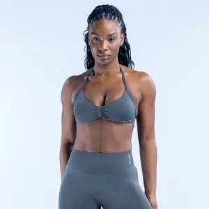 DFYNE Seamless Mini Sports Bra & High-Stretch Full-Length Leggings – Yoga & Gym Set for Women