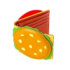 A cute hamburger-shaped wallet, designer's ID card holder
