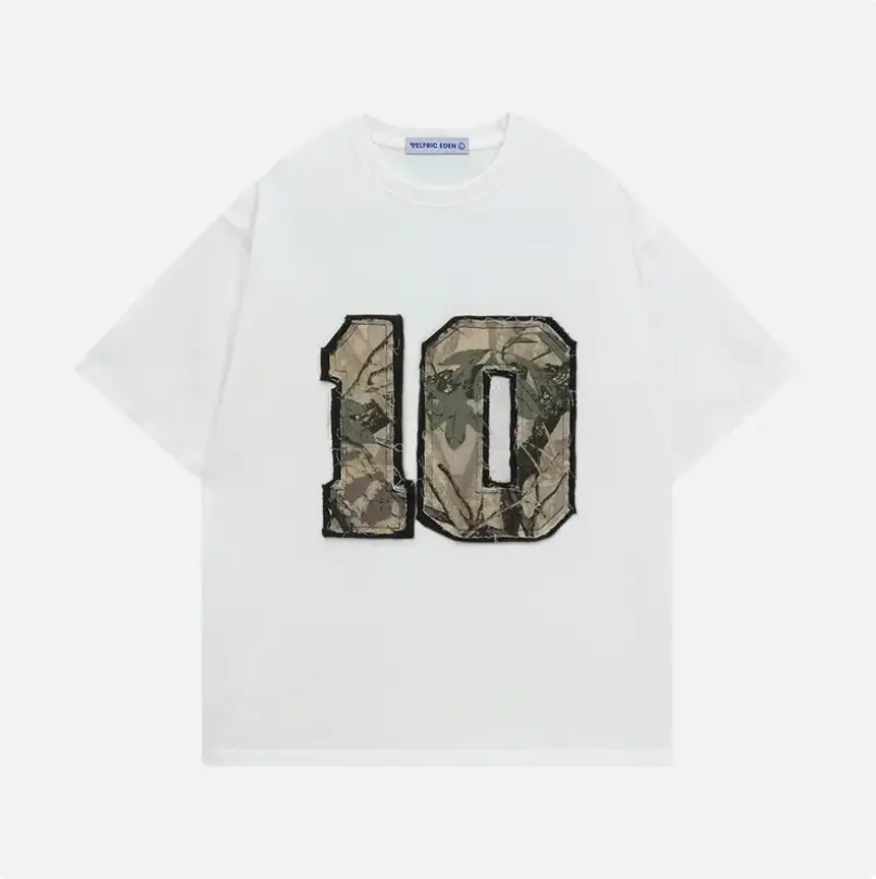 Aelfric Eden Camo 10 Patch Oversized Tee Camouflage Number Graphic Unisex Streetwear Casual T Shirt, Round Neck, Print, Top, T Shirts, Vibe, Classic, Shortsleeve, Women's Tops, Tops For Women, Good Graphic Tees,back to school,back to school shopping