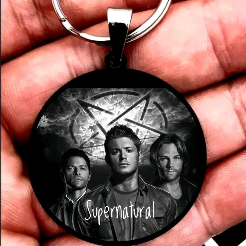 supernatural engraved stainless steel keychain supernatural engraved stainless steel keychain