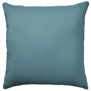 Mina Victory Aloha Solid Reversible 20" x 20" Indoor Outdoor Throw Pillow Turquoise