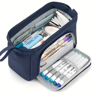 Large Capacity Pencil Case, Sturdy Design Suitable for Girls & Adults, Ideal for Stationery Storage, School Supplies, Office Essentials, Drawing Markers, Writing Tools