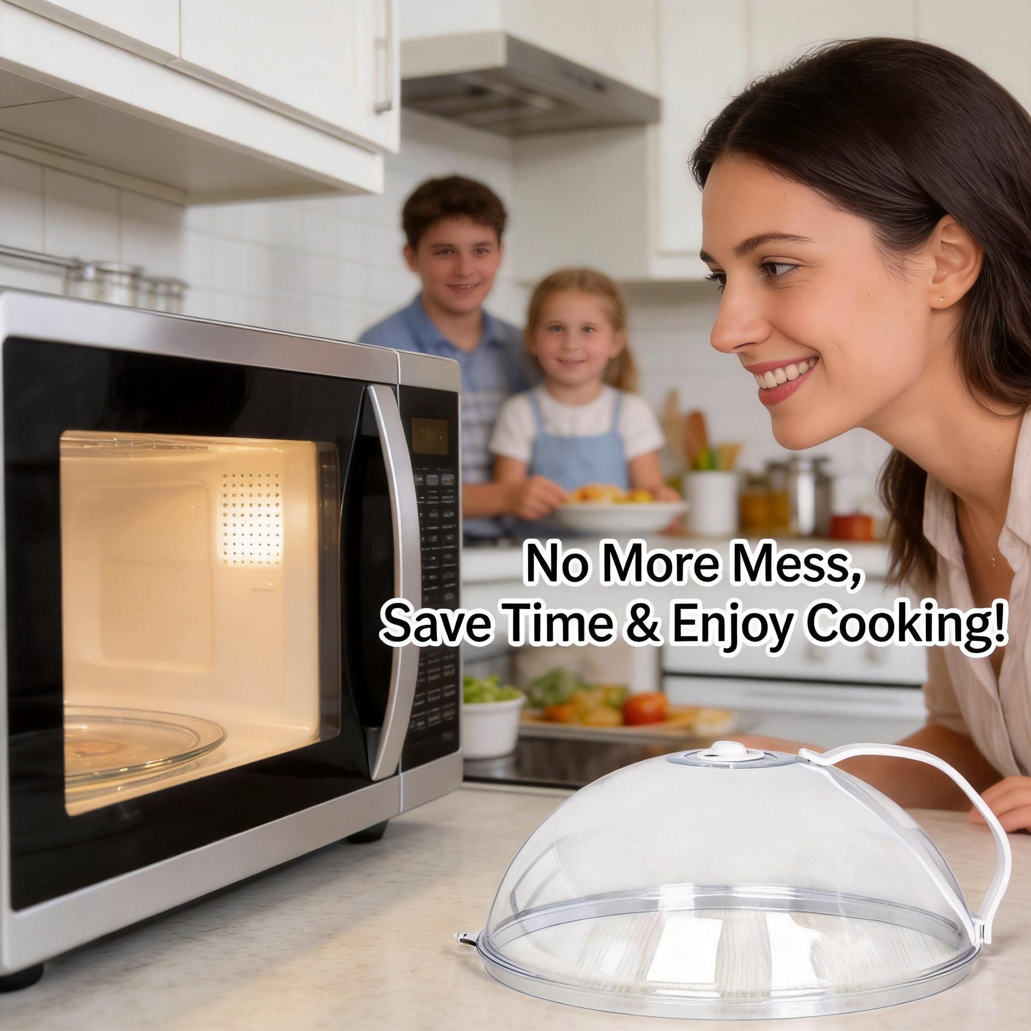 1-Piece Microwave Splatter Cover – BPA-Free, Dishwasher Safe, Mess Prevention, Food Juiciness Locking, Easy-to-Clean Home Care Splash Guard Kitchen Gadget (for Soup, Pasta) 1-Piece Microwave Splatter Cover – BPA-Free, Dishwasher Safe, Mess Prevention, Food Juiciness Locking, Easy-to-Clean Home Care Splash Guard Kitchen Gadget (for Soup, Pasta)