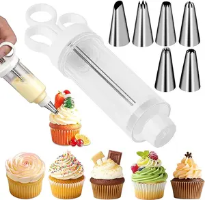 7pcs Cake Decorating Tools - Stainless Steel Nozzles And Connectors for Cupcakes, Cookies, And More - Must-Have Baking Equipment for Home Cooks pans kit