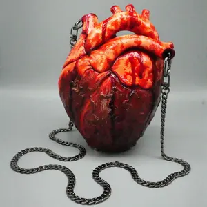 Bloody Red Heart Purse