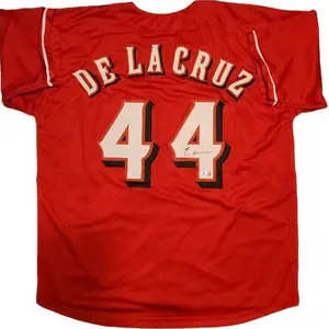 Elly De La Cruz Cincinnati Reds Autographed Custom Stitched Red Jersey (Beckett)