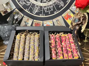 Dressed Beeswax Spell Candles Set of 10 for Rituals and Spells