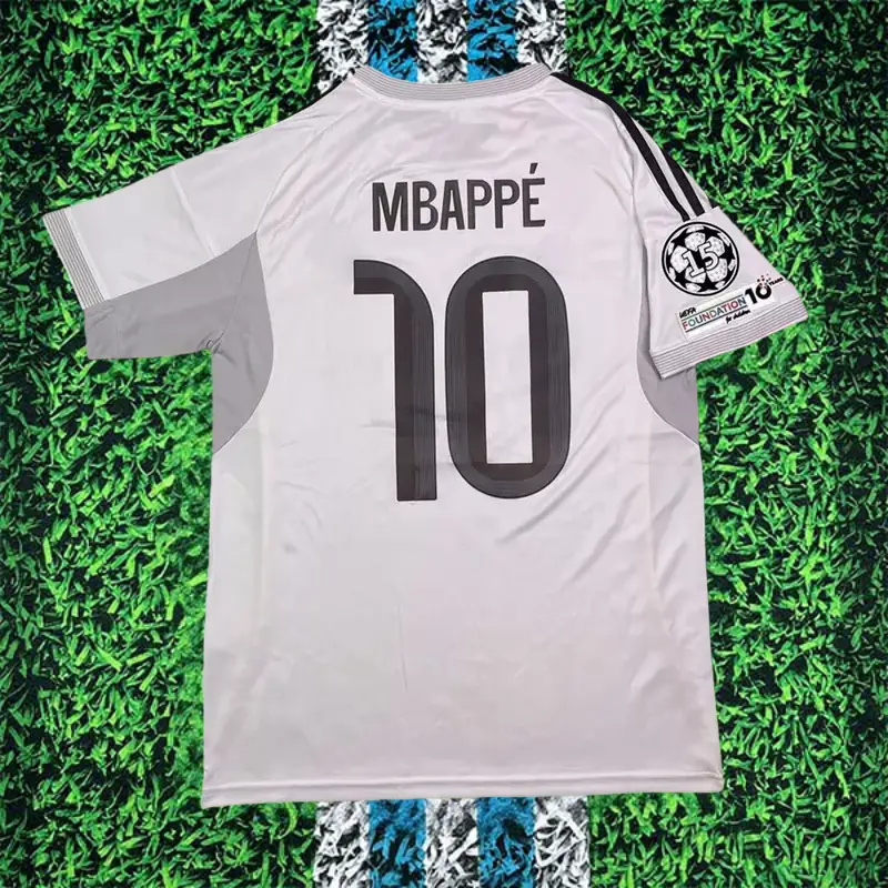25-26 Mbappe Jersey White Short Sleeve