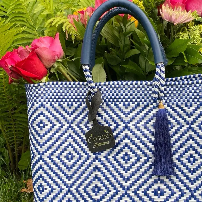 Frida Mediana Azul Bolsa Méxicana