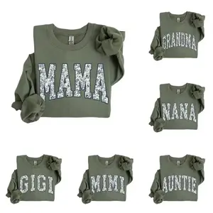 Custom Floral Mama Sweatshirt | Personalized Grandparent Gift | Floral Grandma, Mama, Nana, Auntie, Mimi, Gigi, Mamaw, Gammie Sweatshirt