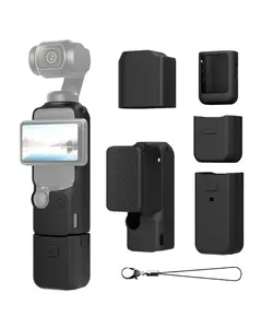Maectech Silicon Protective Case for Pocket 3 for DJI Osmo Pocket 3 Cover Compatible for DJI Osmo Pocket 3 Accessories for Xtra Muse - Black