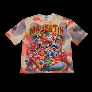 MAJESTIK MEN'S SPACE SURFER FRENCH TERRY T-SHIRT