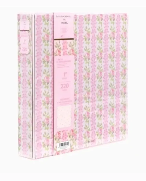 Love Shack Fancy Binder Blooming Heirloom Floral Pink Trapper Keeper NEW Target
