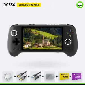 Anbernic RG556 Game Console【Buy 1 Get 1 HDMI Cable (8K) +1 Multi-port Adapter+1 Type-C Cable+1 Screen Protector】Android 13 5.48-inch AMOLED Touch Screen 1080*1920 DP 5G WiFi Bluetooth HDMI Output 5500mAh Ready to Play