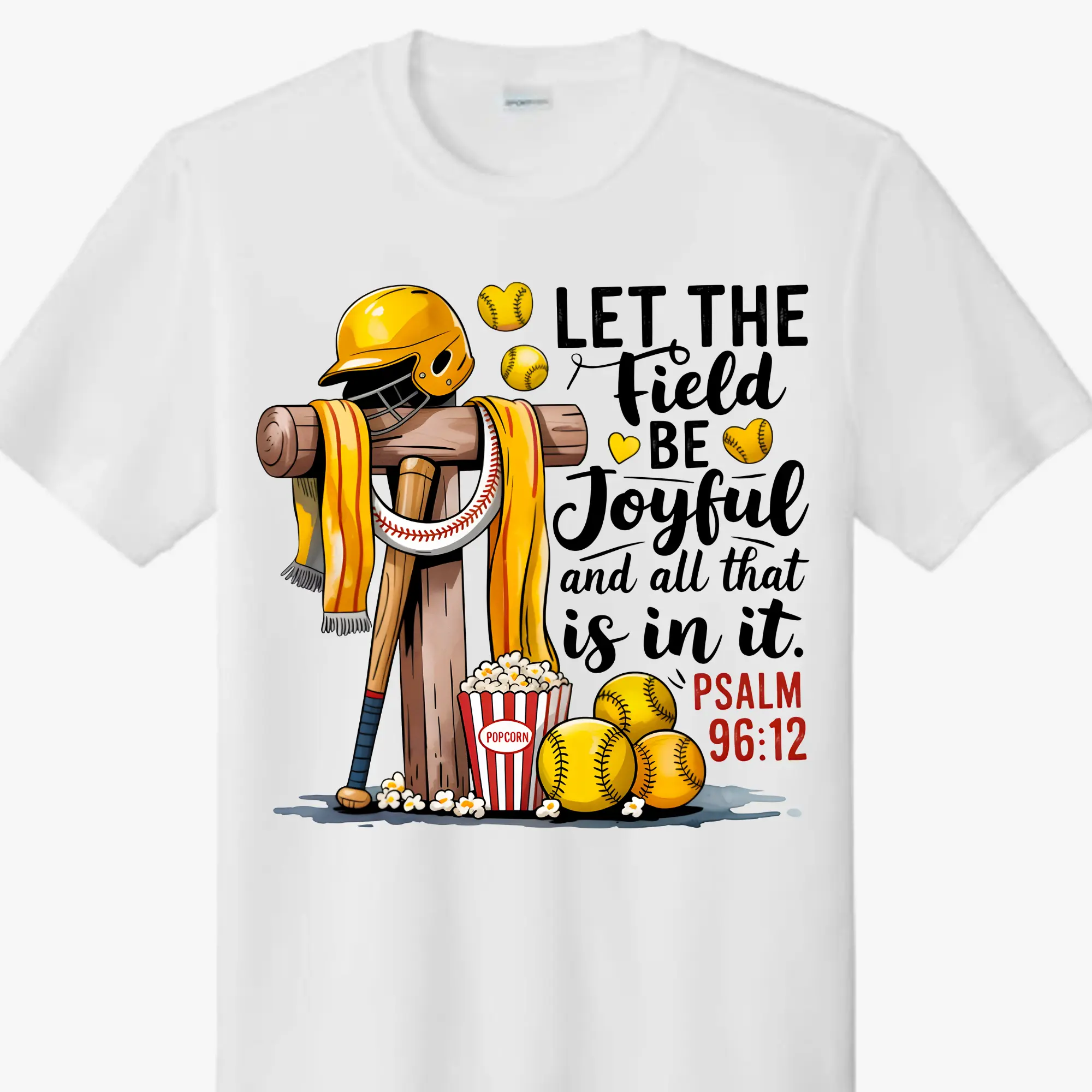 Ready-To-Press DTF Print for T-Shirts - Classic Method, Direct to Film Modern Solution, Softball Themed, 3 Customizable Designs for DIY Projects, 3 Available Designs
