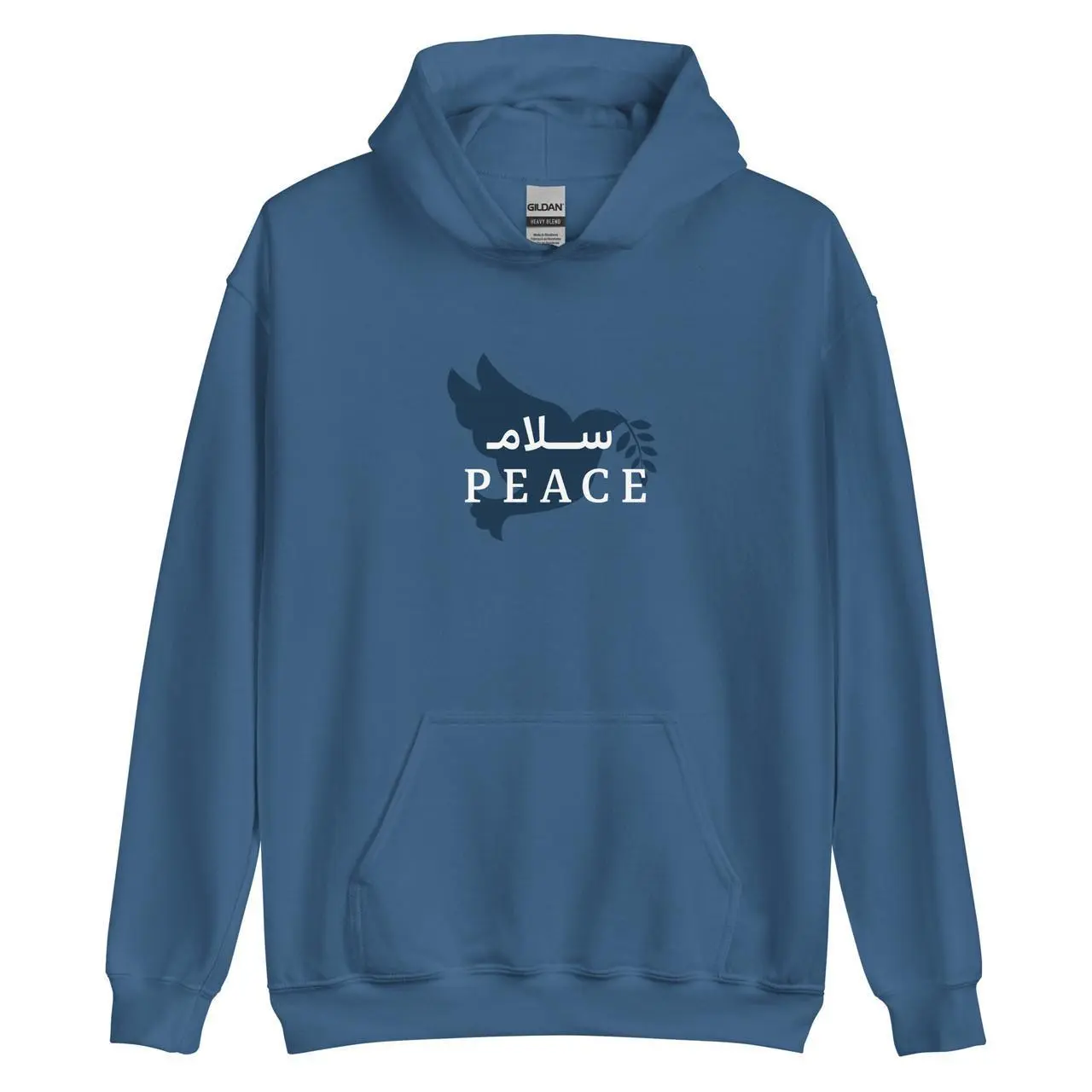Peace Bird Hoodie - Islamic Hoodie for Men with Salam Design