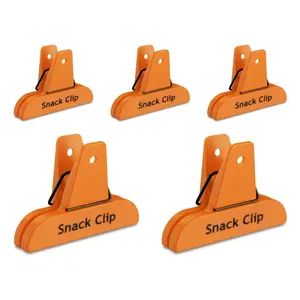 5-Piece Snack Bag Clips Heavy Seal Grip Kitchen Utensils Compact Set