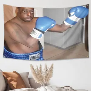 Lester Green Boxing Flag 3x5Feet  for Room Guys Banner College Dorm Room Man Cave Frat Wall Outdoor Decor Flag With 4 Brass Grommets