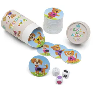 Logilan Roll & Match (Legacy ) STEM-Aligned Dice Game for Kids Supports Social Emotional Growth & Play-Based Learning Adaptable for Preschool to Early Elementary Family Game Night