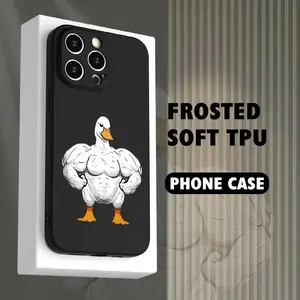Creative Fitness Duck Design Phone Case, Shockproof Full Protection, Fits iPhone 17/16/11/12/13/14/15/16 Pro Max/plus/air Gift