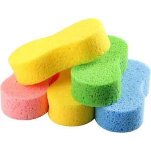 STSFTRN 5-Pack Car Wash Sponges, 9.1" x 4.3" x 2.4" Large Sponges, Extra Thick Foam Kit for All-Purpose Cleaning, Ideal Washing Sponges for Kitchen, Bathroom, Household